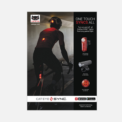 Print ads for CatEye cycling equipment