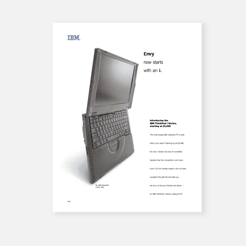 Print ad for IBM