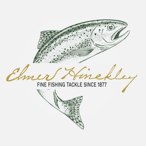 Logo for Elmer Hinckley. Fishing Tackle