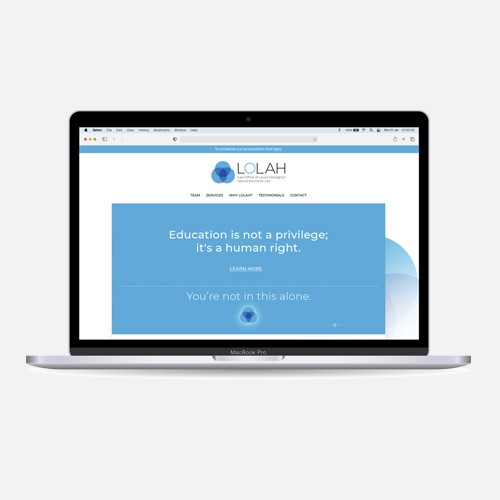 Website for the Law Office of Laura Heneghan