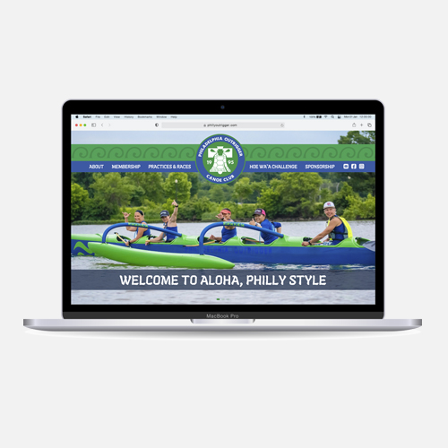 Website for The Philadelphia Outrigger Canoe Club