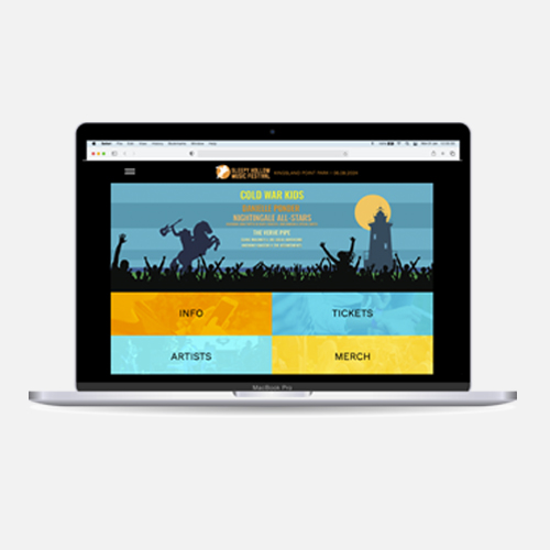 Website for The Sleepy Hollow Music Festival